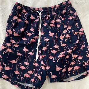 Flamingo swimming suit with button up